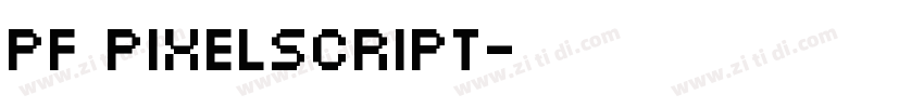 PF Pixelscript字体转换